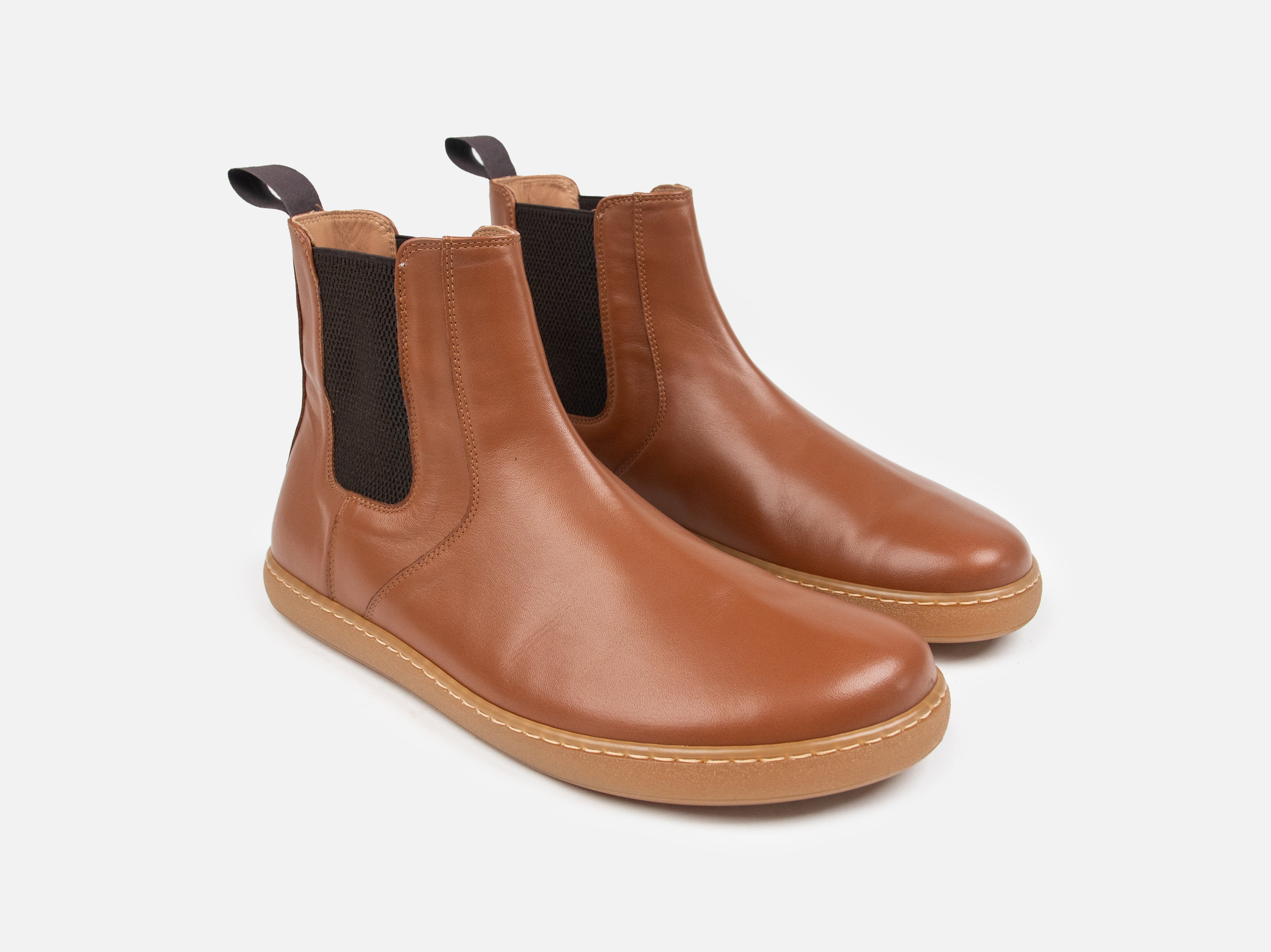 Barefoot Chelsea Boot - Natural Horween Chromexcel Leather - GORAL 