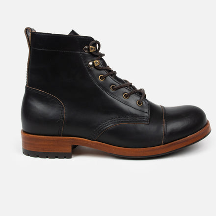 MATLOCK Service Boot - Horween Black Leather