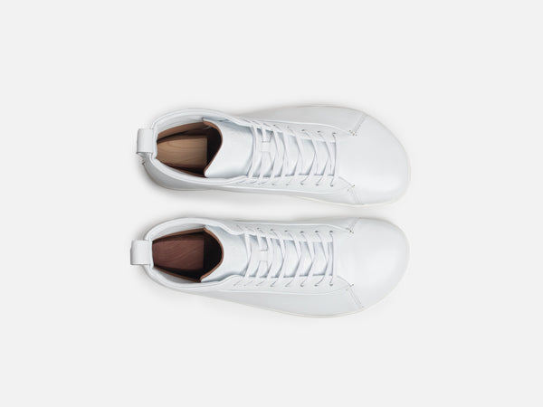 Rose Anvil X GORAL SMUGS Barefoot High Top White Calfskin Leather Sneaker PRE-ORDER