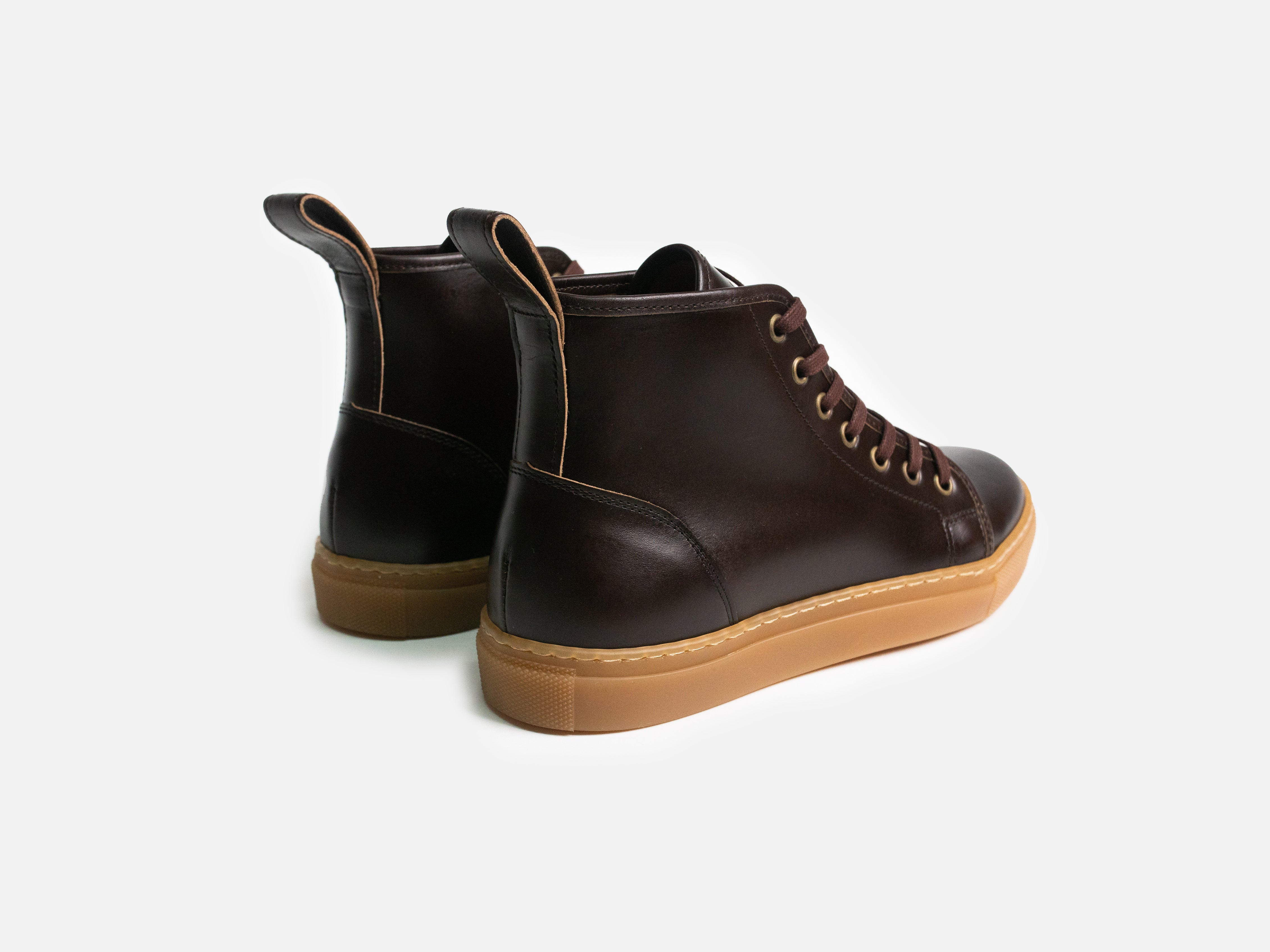 EYAM High Top Sneaker - Charles F Stead Beaumont Dark Brown (Womens) - GORAL 