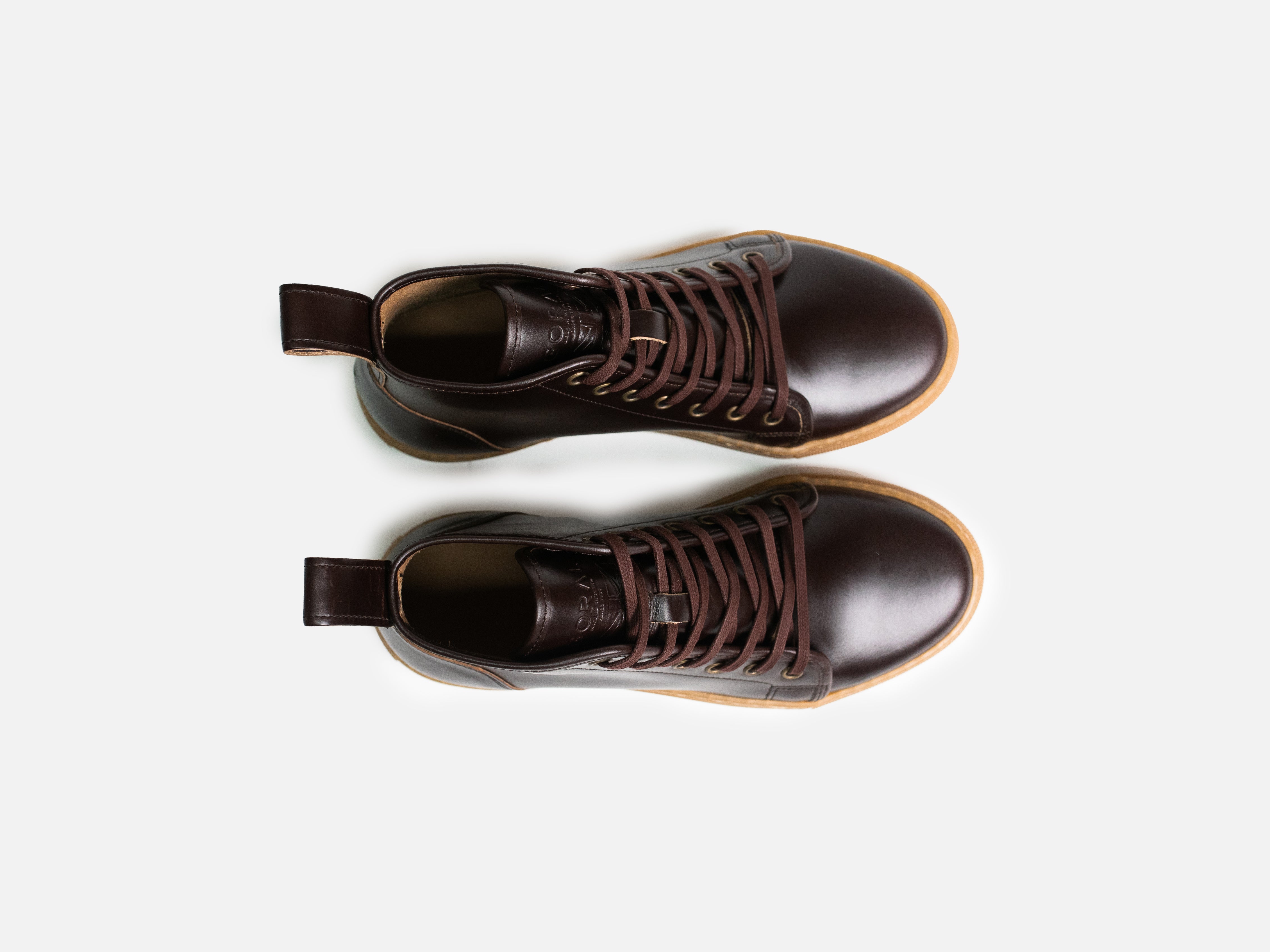 EYAM High Top Sneaker - Charles F Stead Beaumont Dark Brown (Womens) - GORAL 