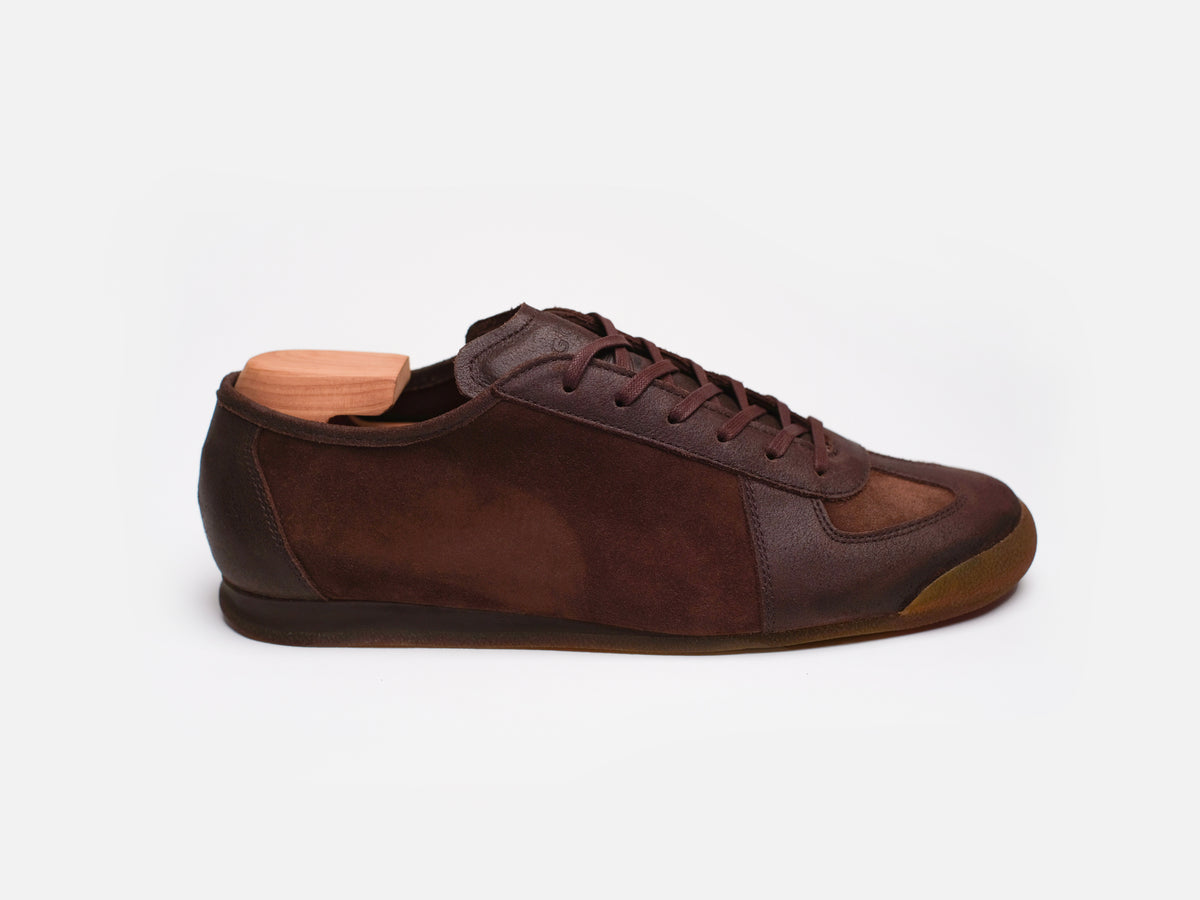 The Roma - Opera Go Rain Chestnut Leather Low Top GAT Sneaker
