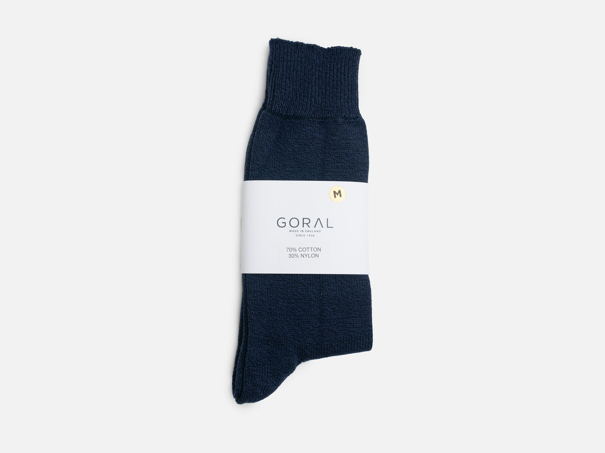 Navy Thin Boot Socks