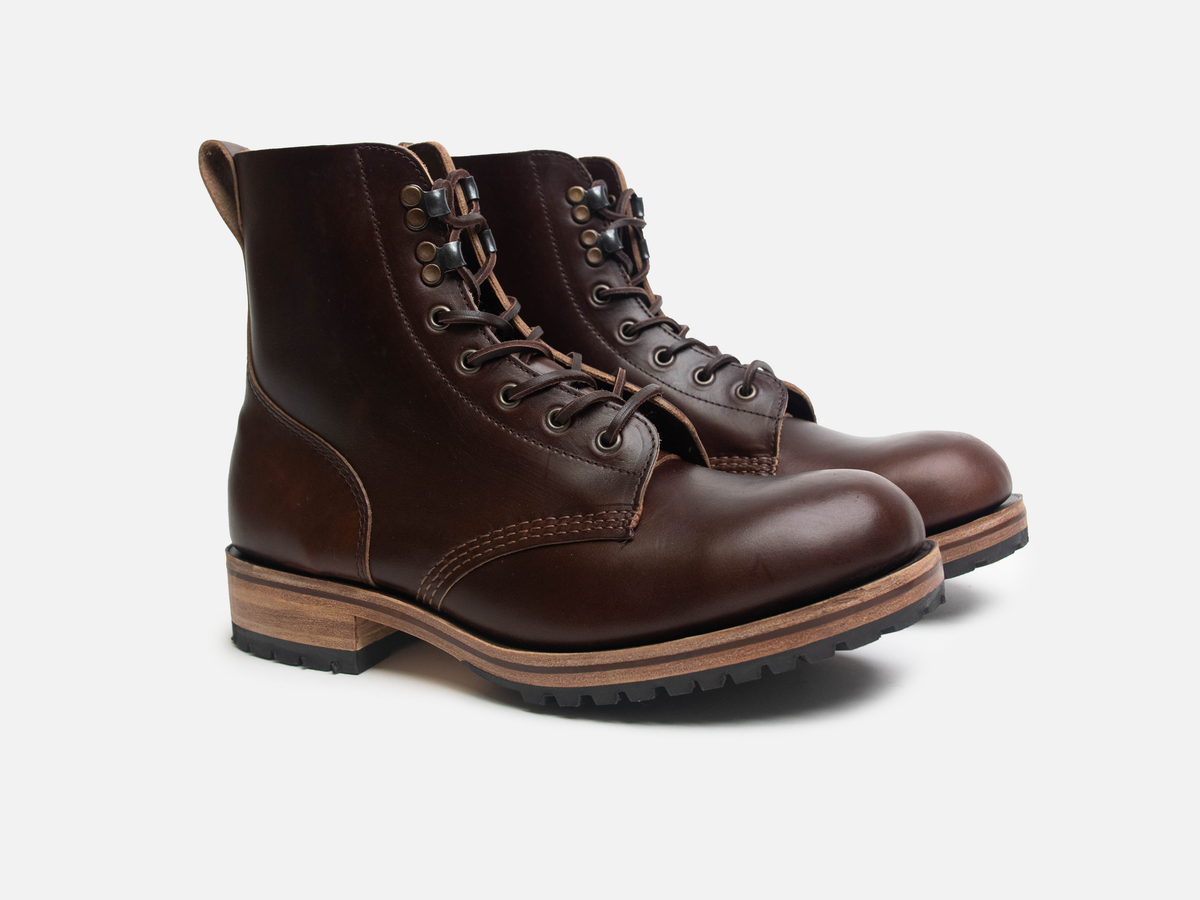 Buxton Brass Wire Construction Boot Horween Chromexcel Dark Brown PRE-ORDER