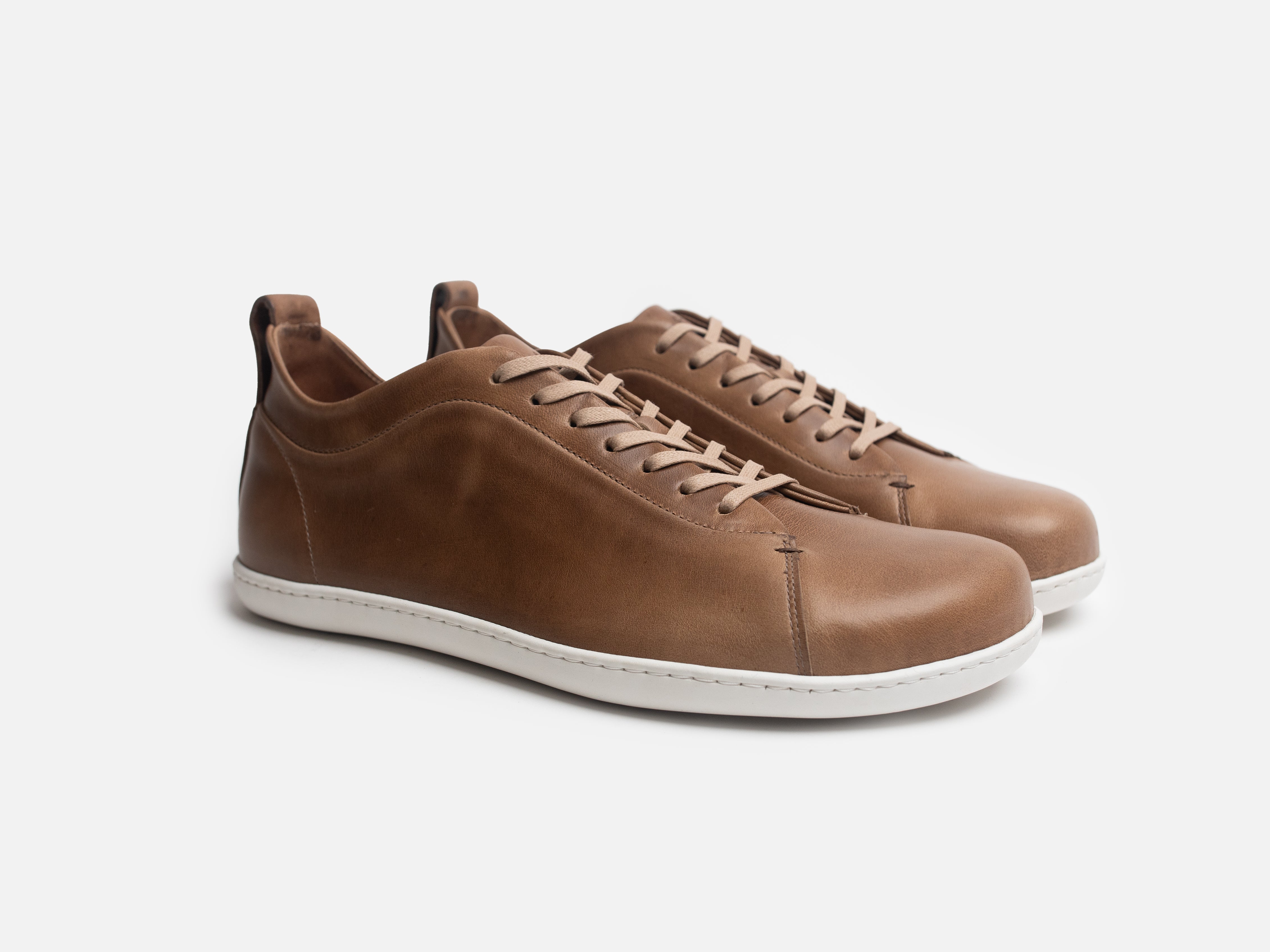 Rose Anvil X GORAL SMUGS Barefoot Low Top Horween Natural Leather Sneaker PRE-ORDER - GORAL 
