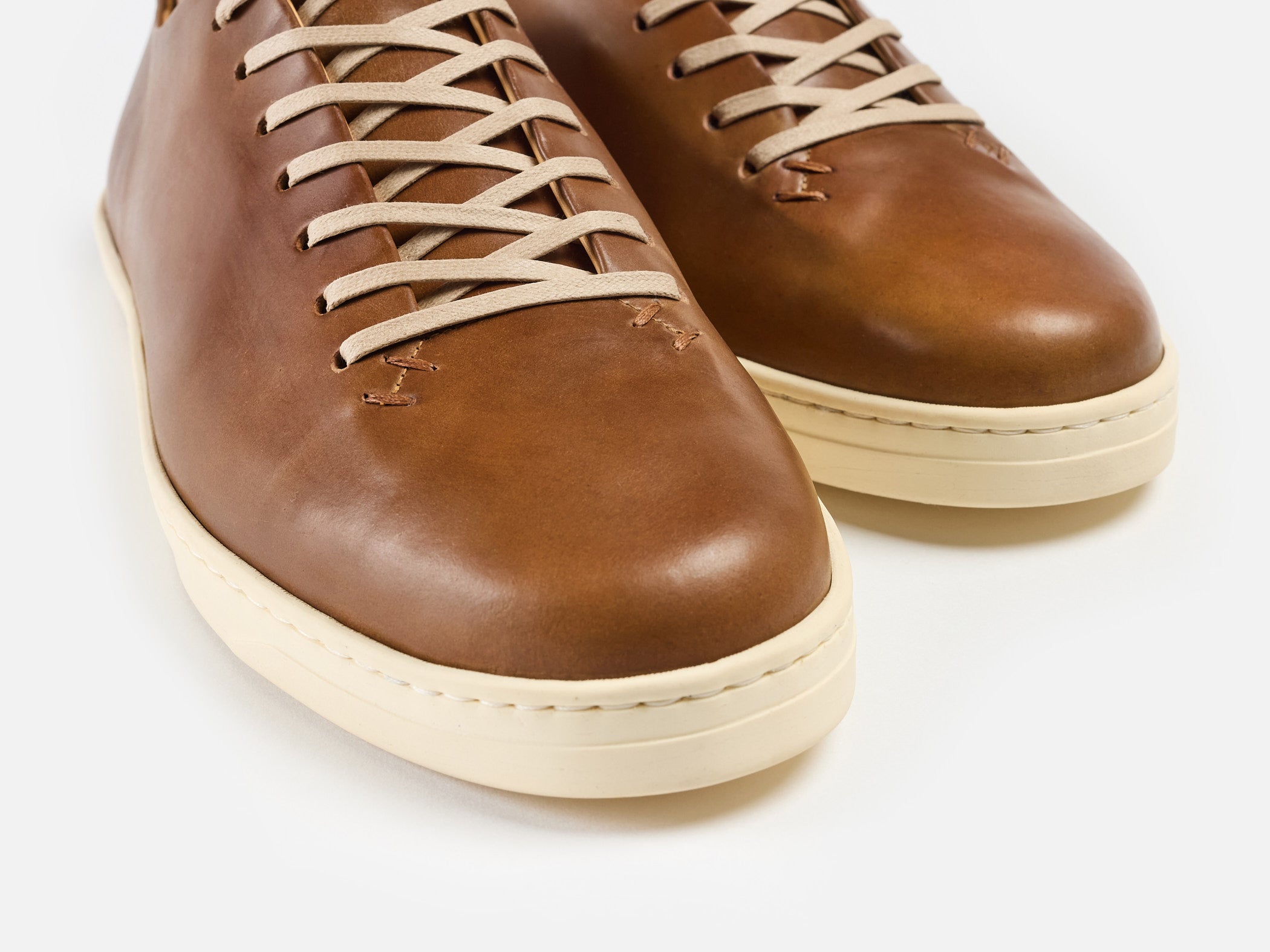 Hanley Sneaker - Horween Shell Cordovan Bourbon