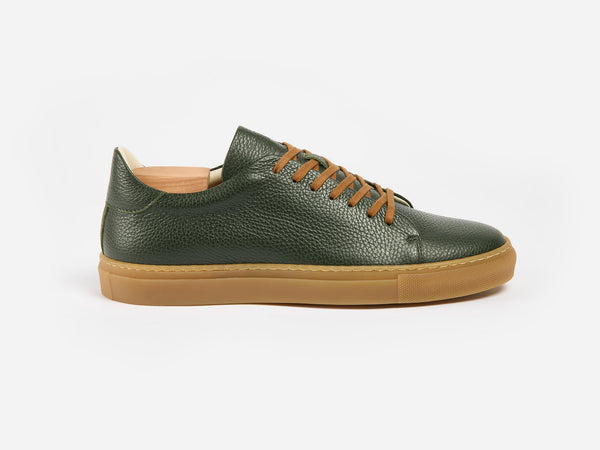The Mellor II Sneaker - Mastrotto Adria Green Leather - Ready To Ship