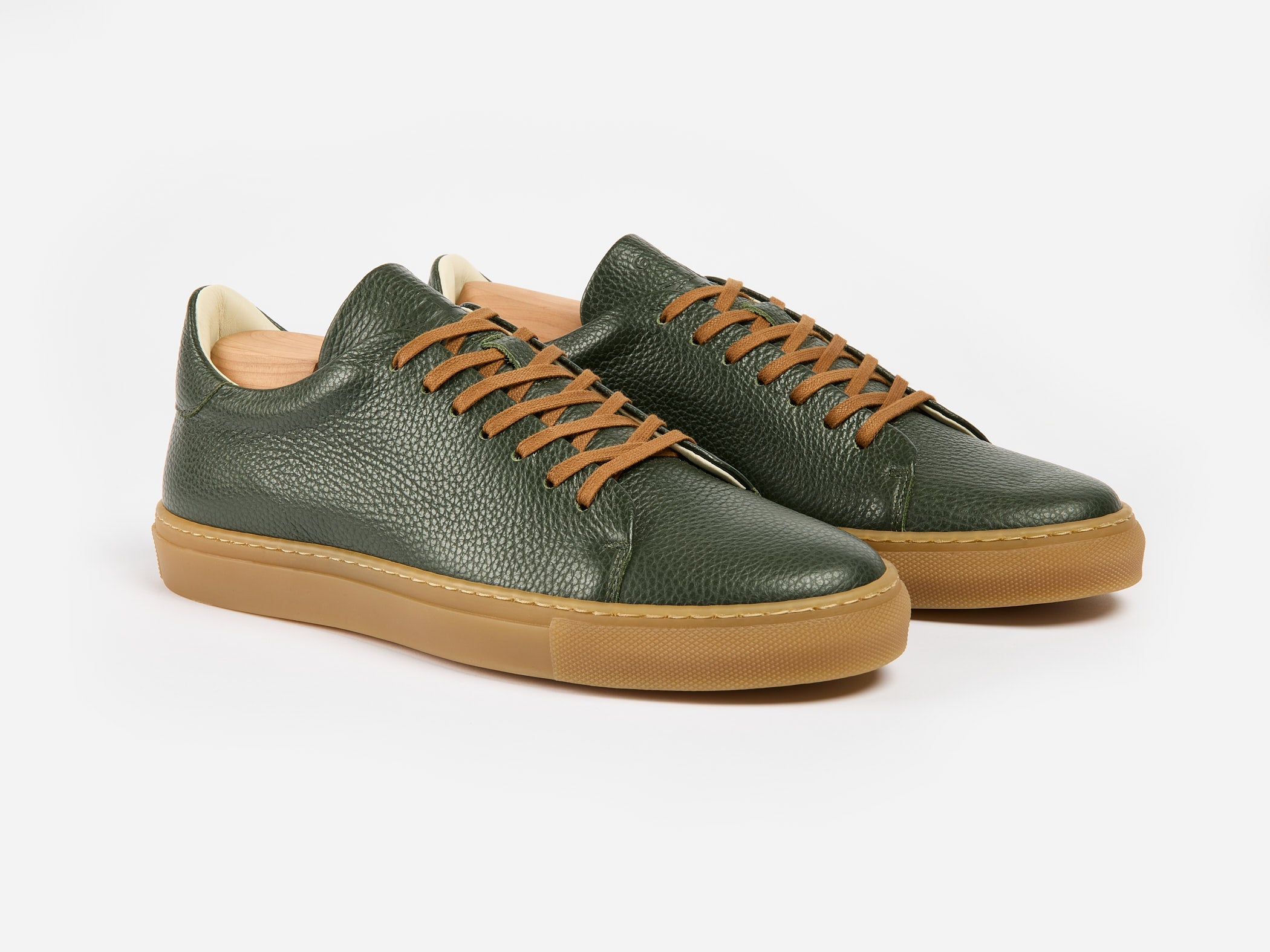 The Mellor II Sneaker - Mastrotto Adria Green Leather - Ready To Ship