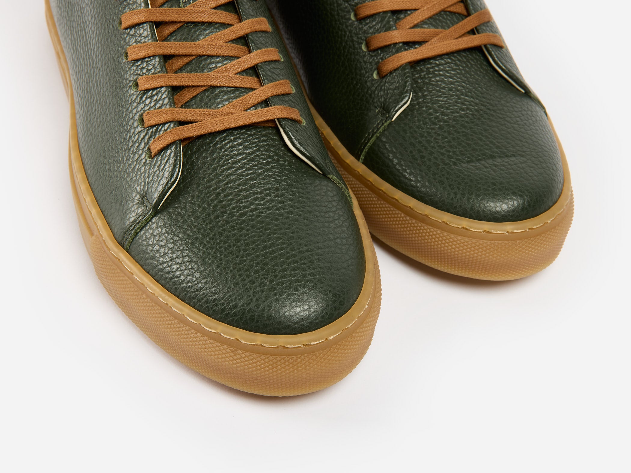 The Mellor II Sneaker - Mastrotto Adria Green Leather - Ready To Ship