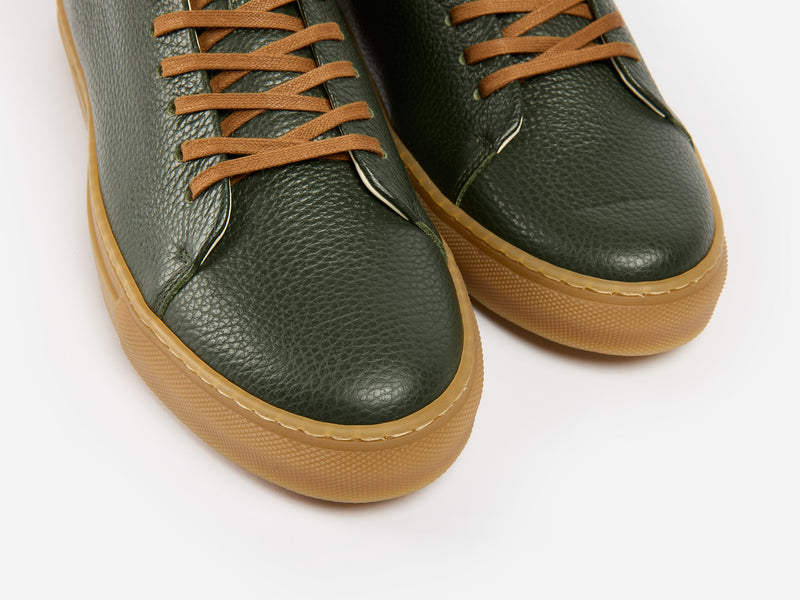 The Mellor II Sneaker - Mastrotto Adria Green Leather - Ready To Ship