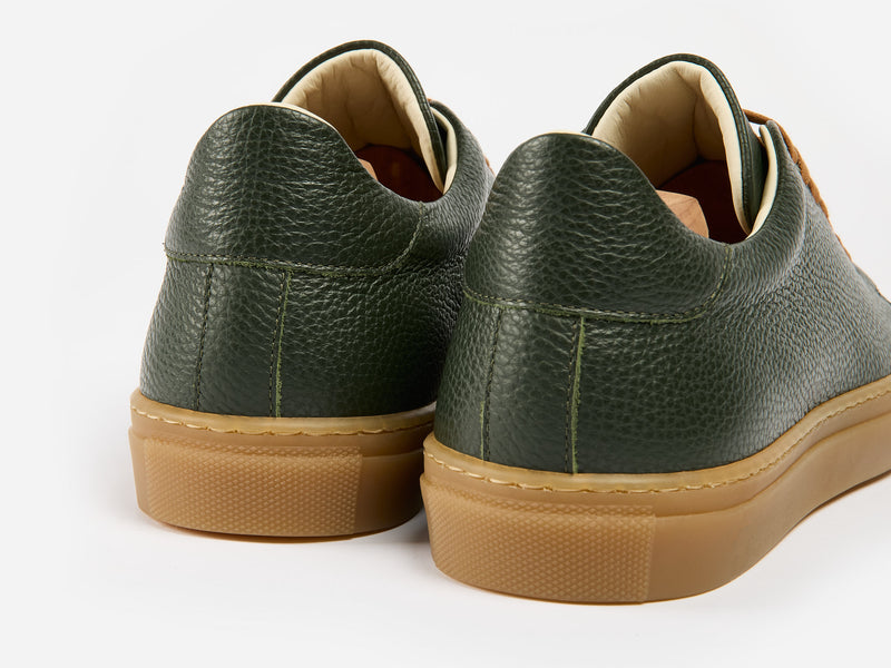 The Mellor II Sneaker - Mastrotto Adria Green Leather - Ready To Ship