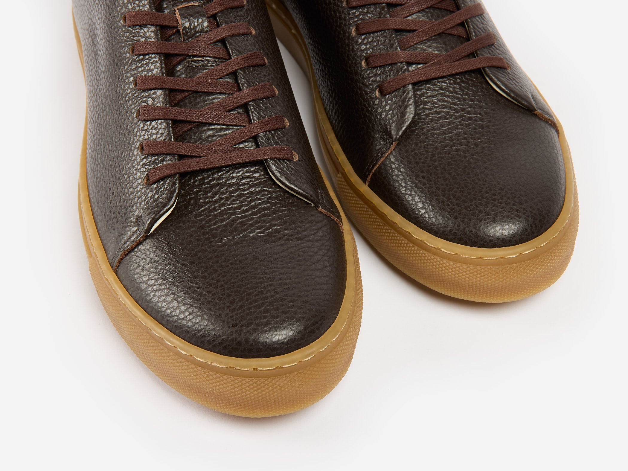 The Mellor II Sneaker - Mastrotto Adria Chocolate Leather - Ready To Ship