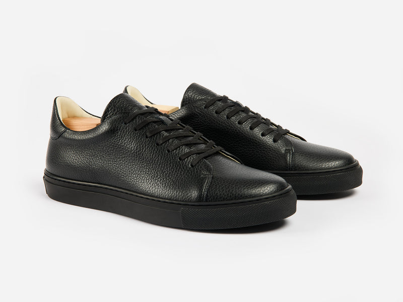 The Mellor II Sneaker - Mastrotto Adria Black Leather