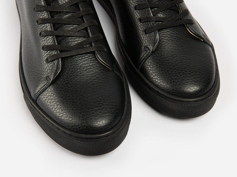 The Mellor II Sneaker - Mastrotto Adria Black Leather