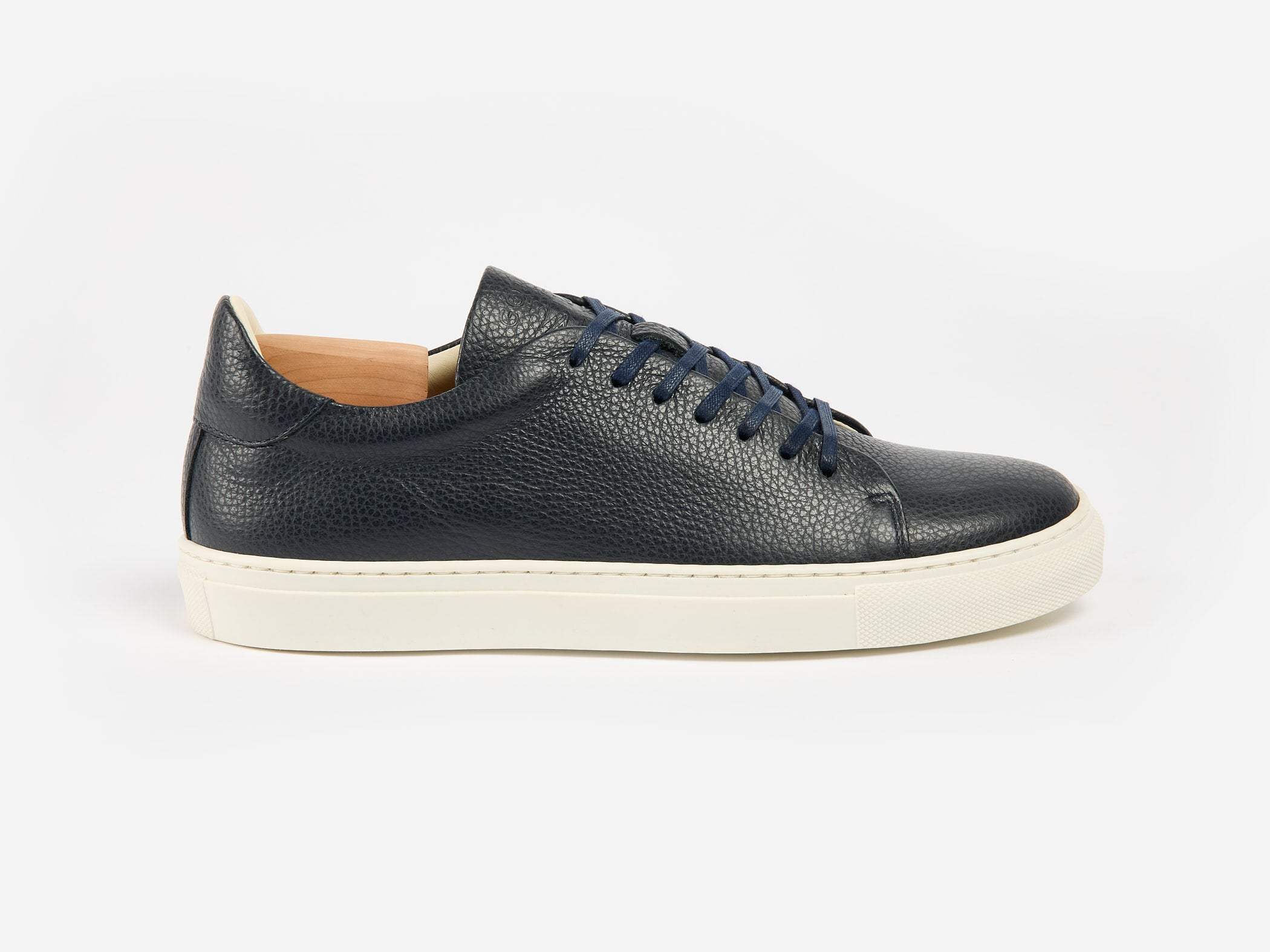 The Mellor II Sneaker - Mastrotto Adria Navy Leather - Ready To Ship
