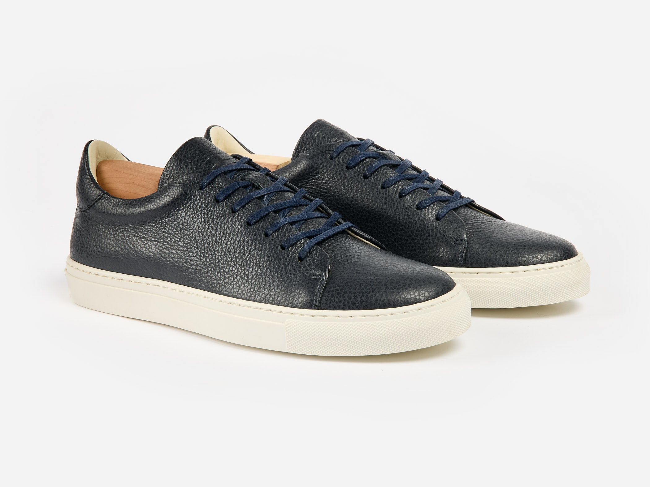 The Mellor II Sneaker - Mastrotto Adria Navy Leather - Ready To Ship