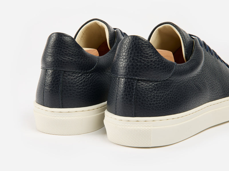 The Mellor II Sneaker - Mastrotto Adria Navy Leather - Ready To Ship