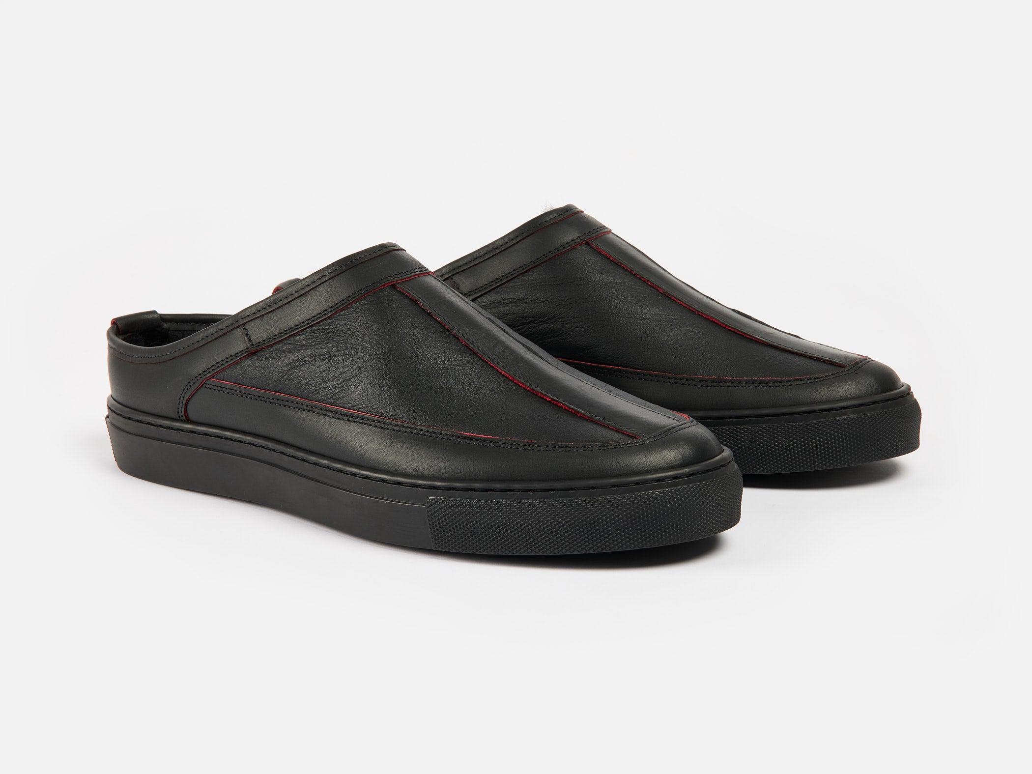 Rose Anvil x GORAL SLUGGS Slip On Shoes - Blood Core Leather PRE-ORDER - GORAL 