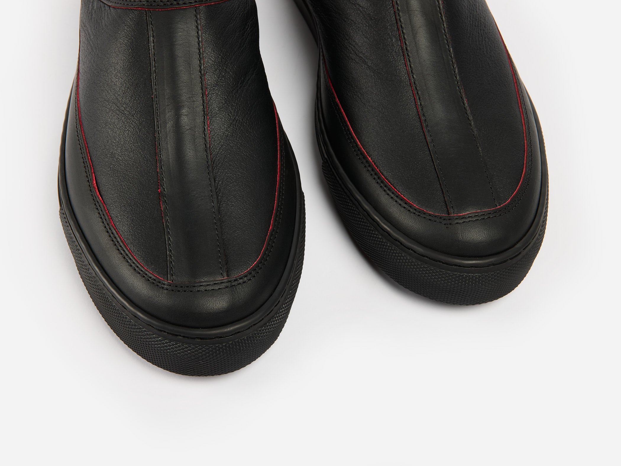 Rose Anvil x GORAL SLUGGS Slip On Shoes - Blood Core Leather PRE-ORDER - GORAL 