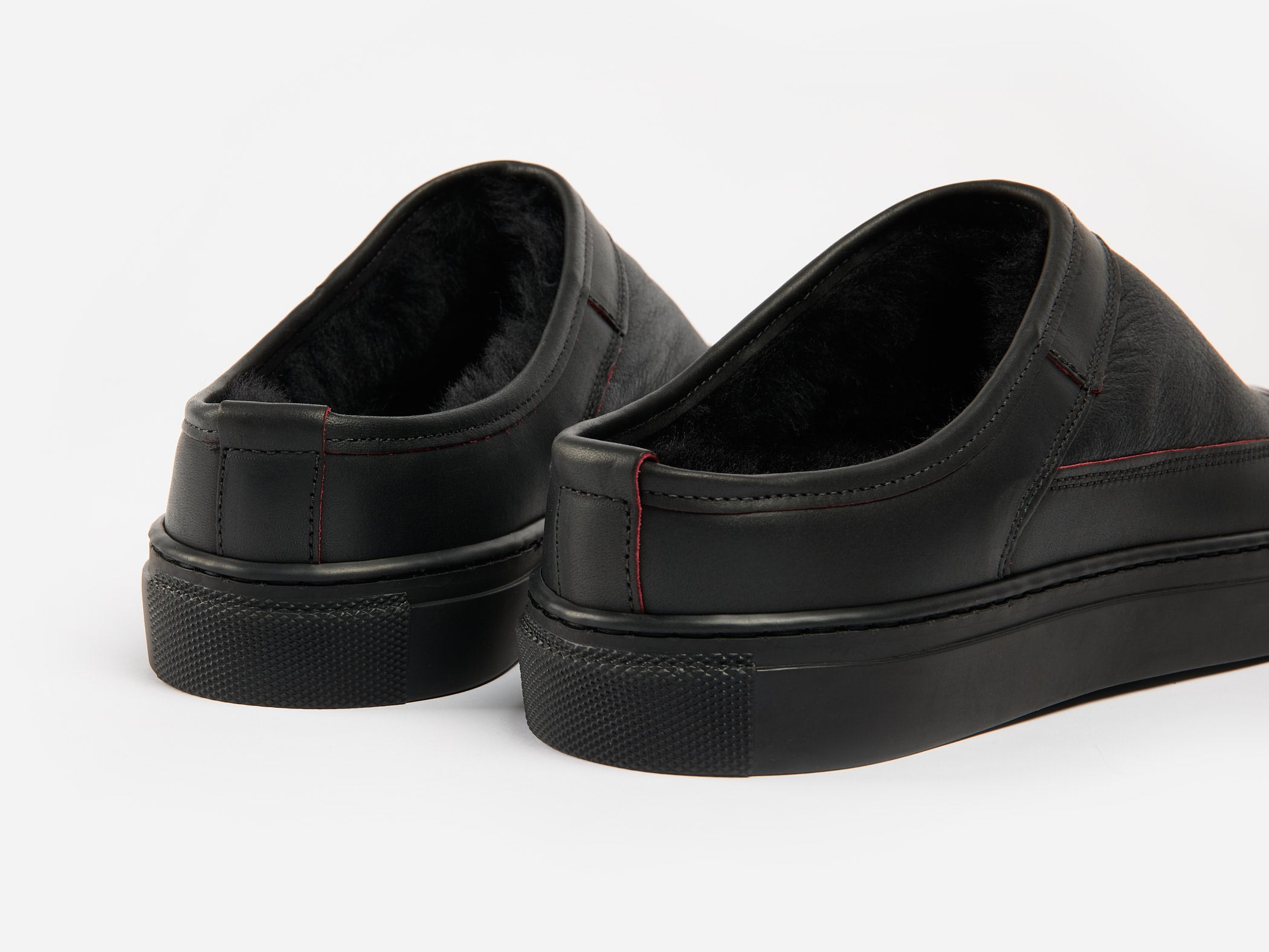 Rose Anvil x GORAL SLUGGS Slip On Shoes - Blood Core Leather PRE-ORDER - GORAL 