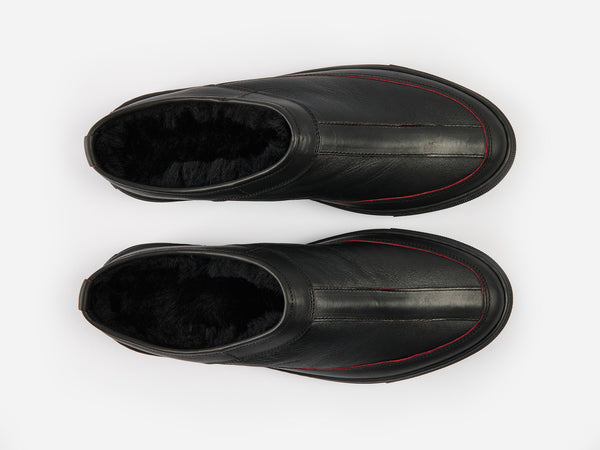 Rose Anvil x GORAL SLUGGS Slip On Shoes - Blood Core Leather PRE-ORDER - GORAL 