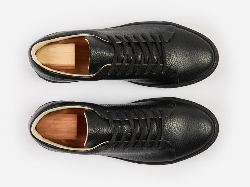 The Mellor II Sneaker - Mastrotto Adria Black Leather
