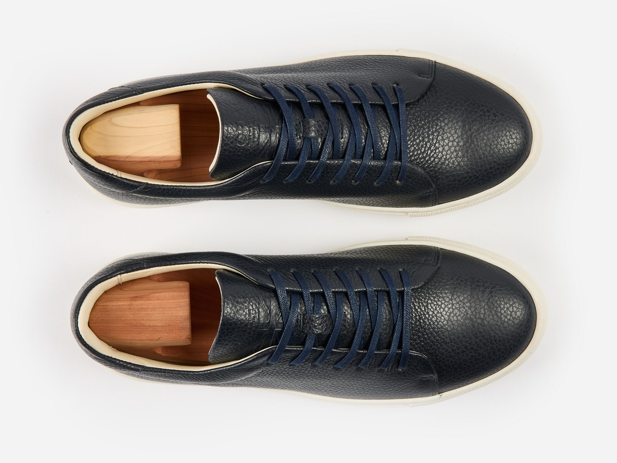 The Mellor II Sneaker - Mastrotto Adria Navy Leather - Ready To Ship
