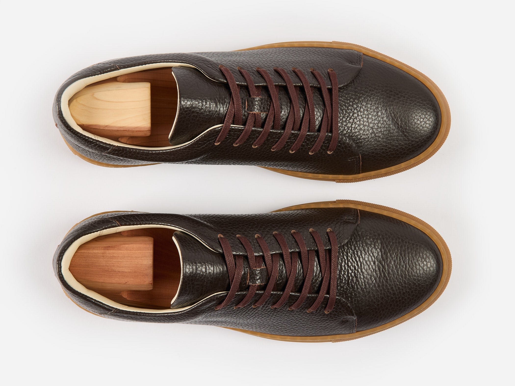 The Mellor II Sneaker - Mastrotto Adria Chocolate Leather - Ready To Ship