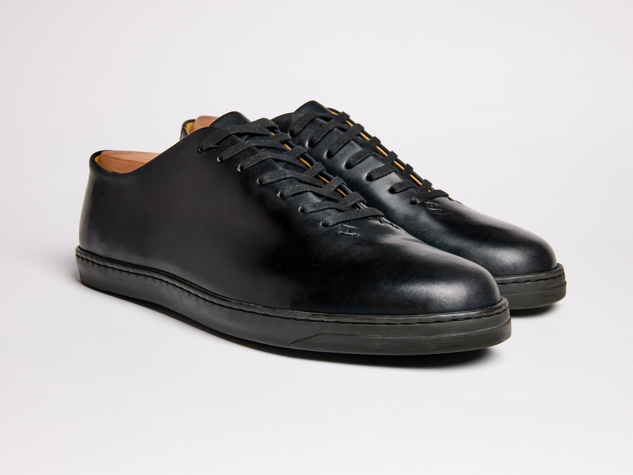 Hanley Sneaker - Horween Shell Cordovan Black - GORAL 