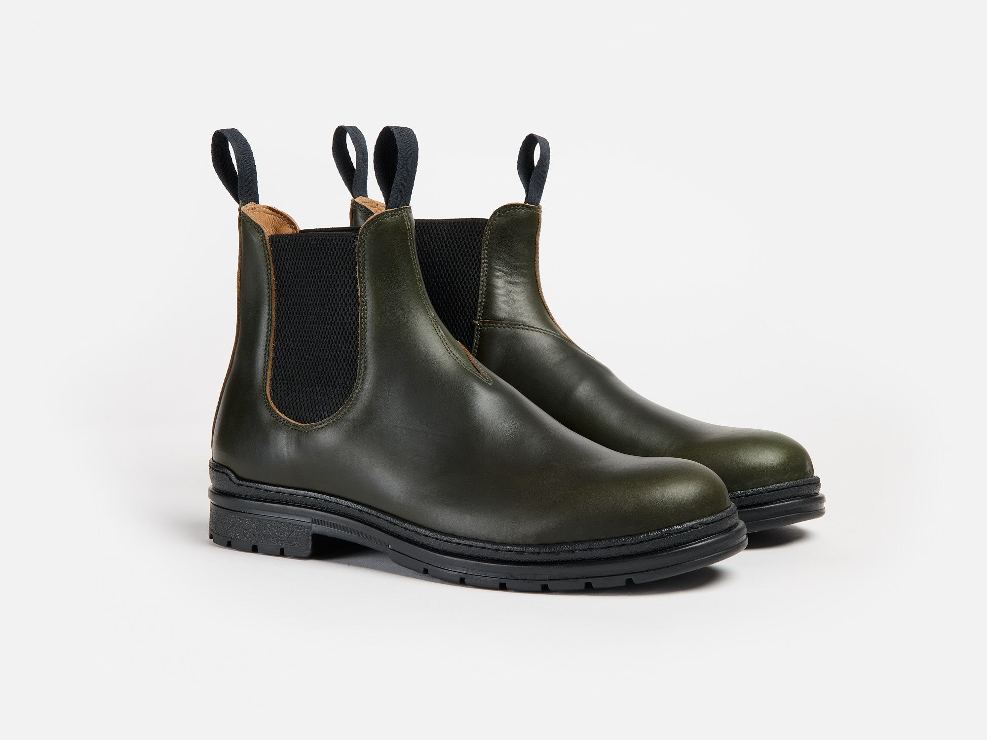 The Baslow Chelsea Boot - Horween Chromexcel Forest Green Leather - GORAL 