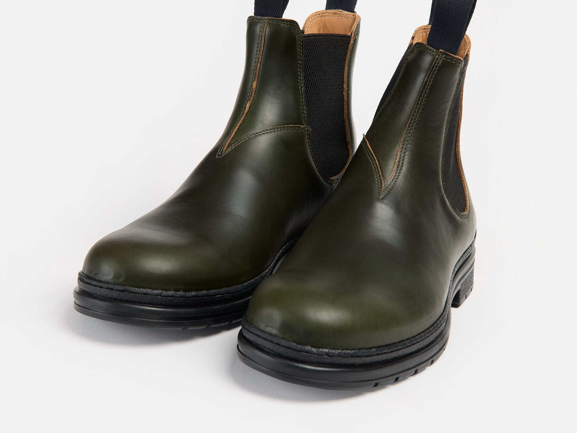 The Baslow Chelsea Boot - Horween Chromexcel Forest Green Leather - GORAL 