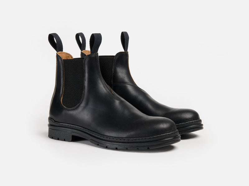 The Baslow Chelsea Boot - Horween Chromexcel Black Leather