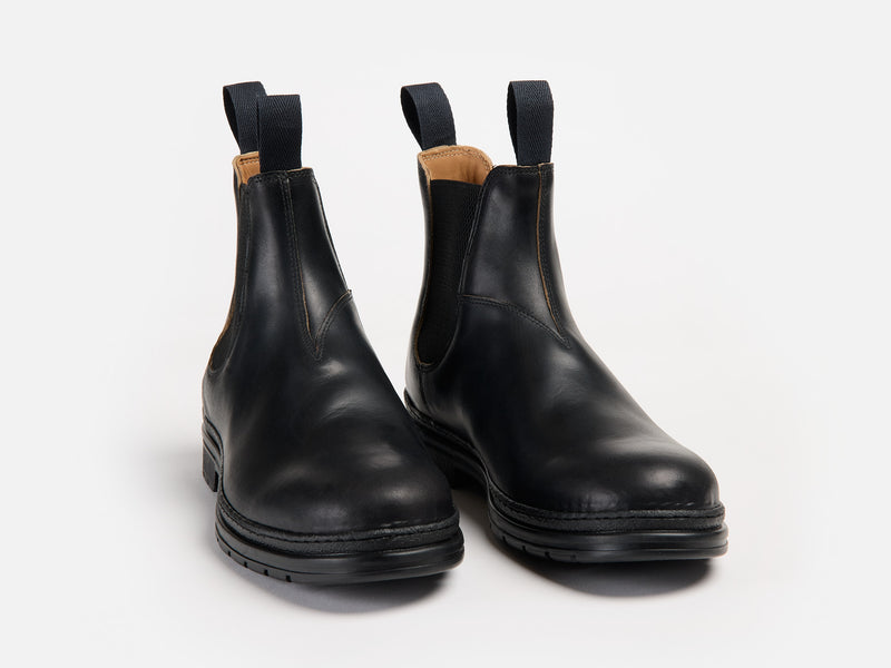 The Baslow Chelsea Boot - Horween Chromexcel Black Leather