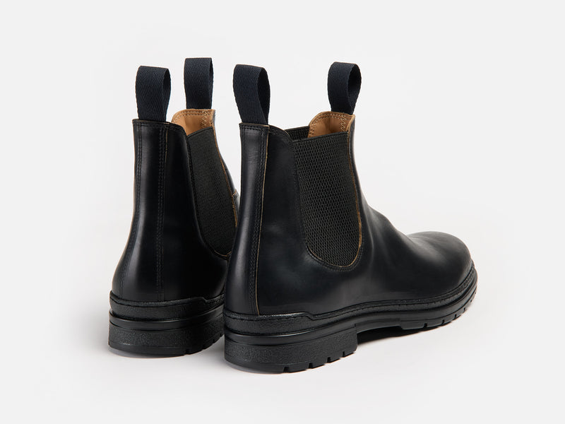 The Baslow Chelsea Boot - Horween Chromexcel Black Leather