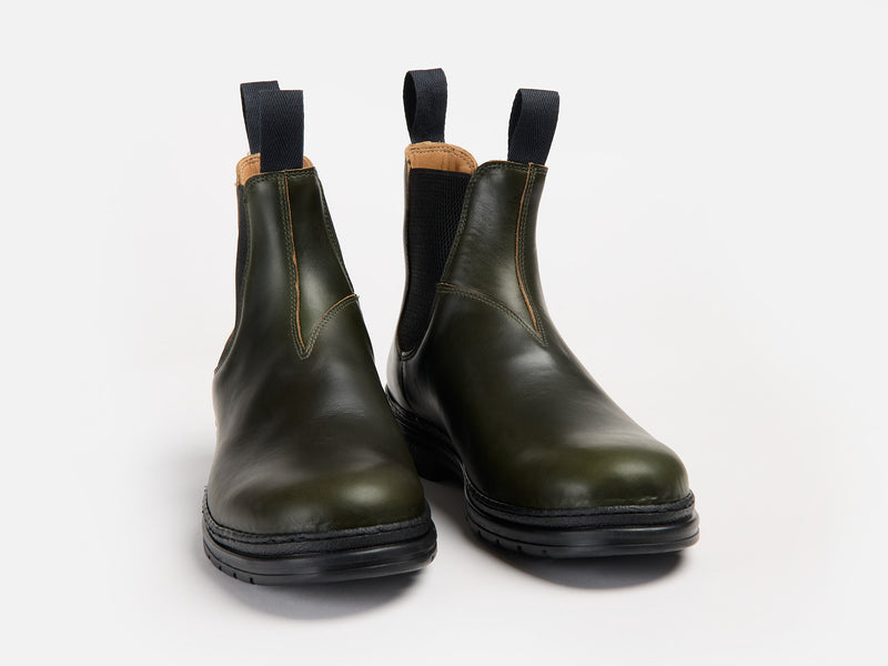 The Baslow Chelsea Boot - Horween Chromexcel Forest Green Leather
