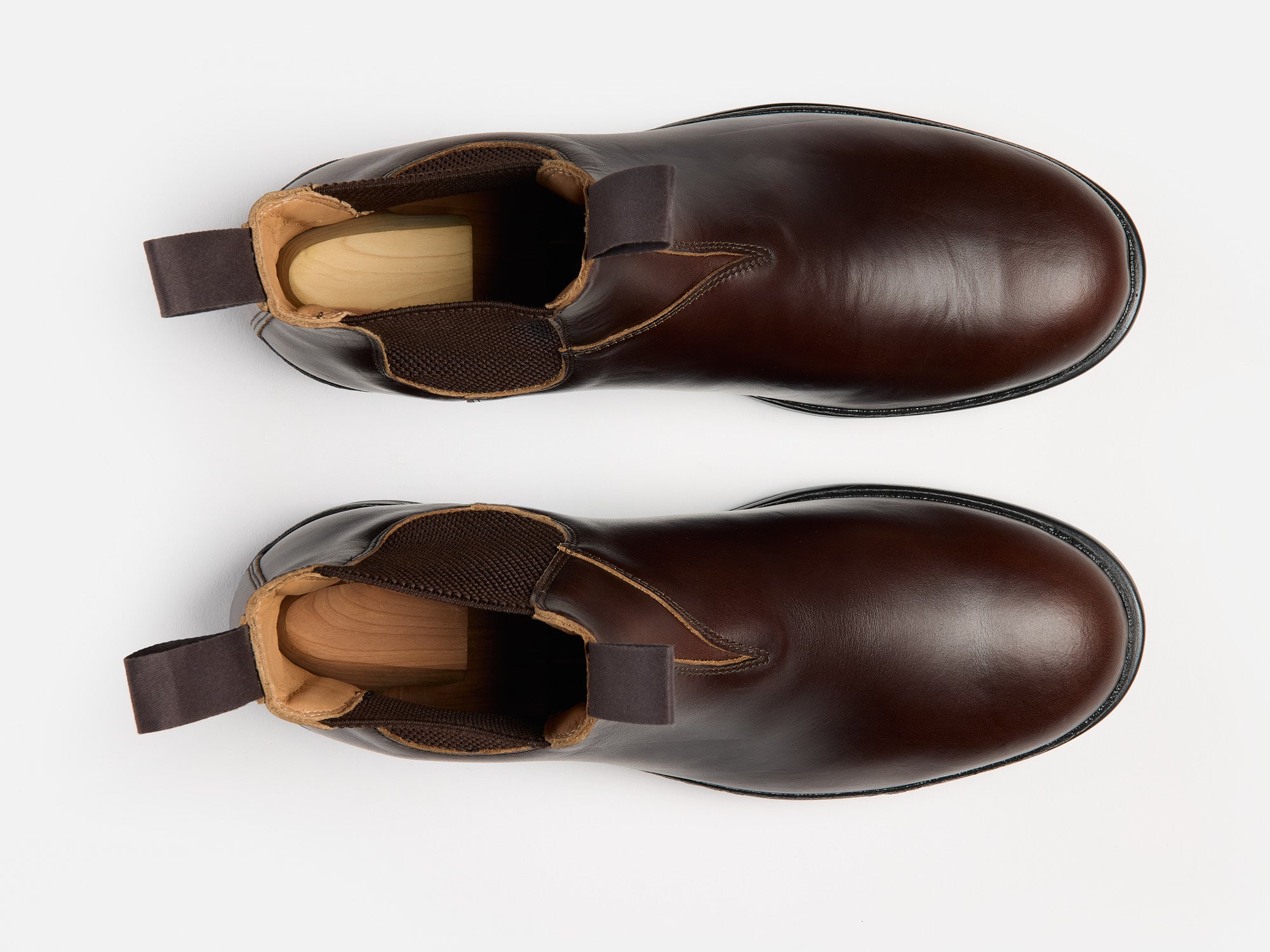 The Baslow Chelsea Boot - Horween Chromexcel Dark Brown Leather