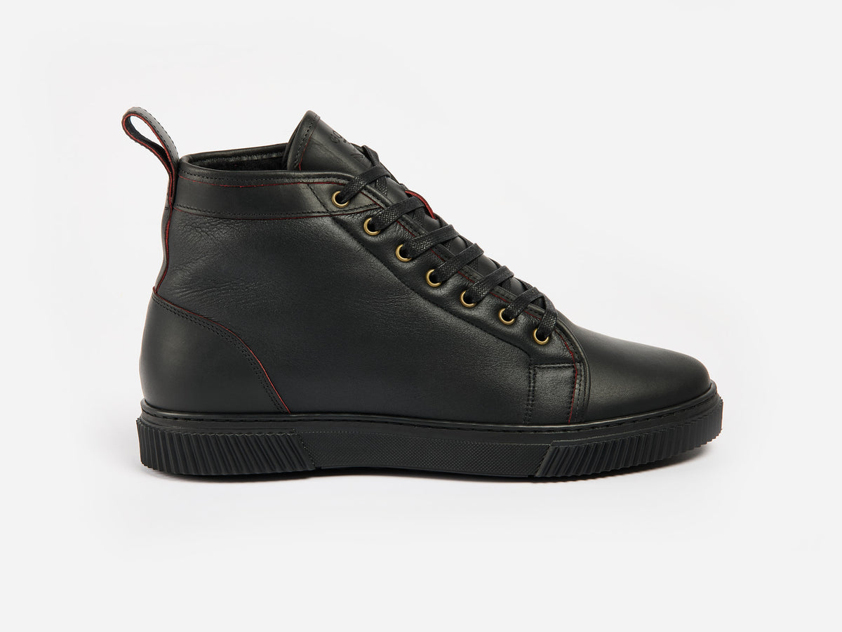 Rose Anvil x GORAL MUGGS 2.0 High Top Shearling Sneakers - Blood Core Leather Winter Sole PRE-ORDER