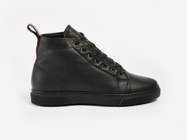 Rose Anvil x GORAL MUGGS 2.0 High Top Shearling Sneakers - Blood Core Leather Winter Sole PRE-ORDER - GORAL 