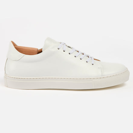 MELLOR II Sneakers - Calfskin Nappa White Leather - Ready To Ship