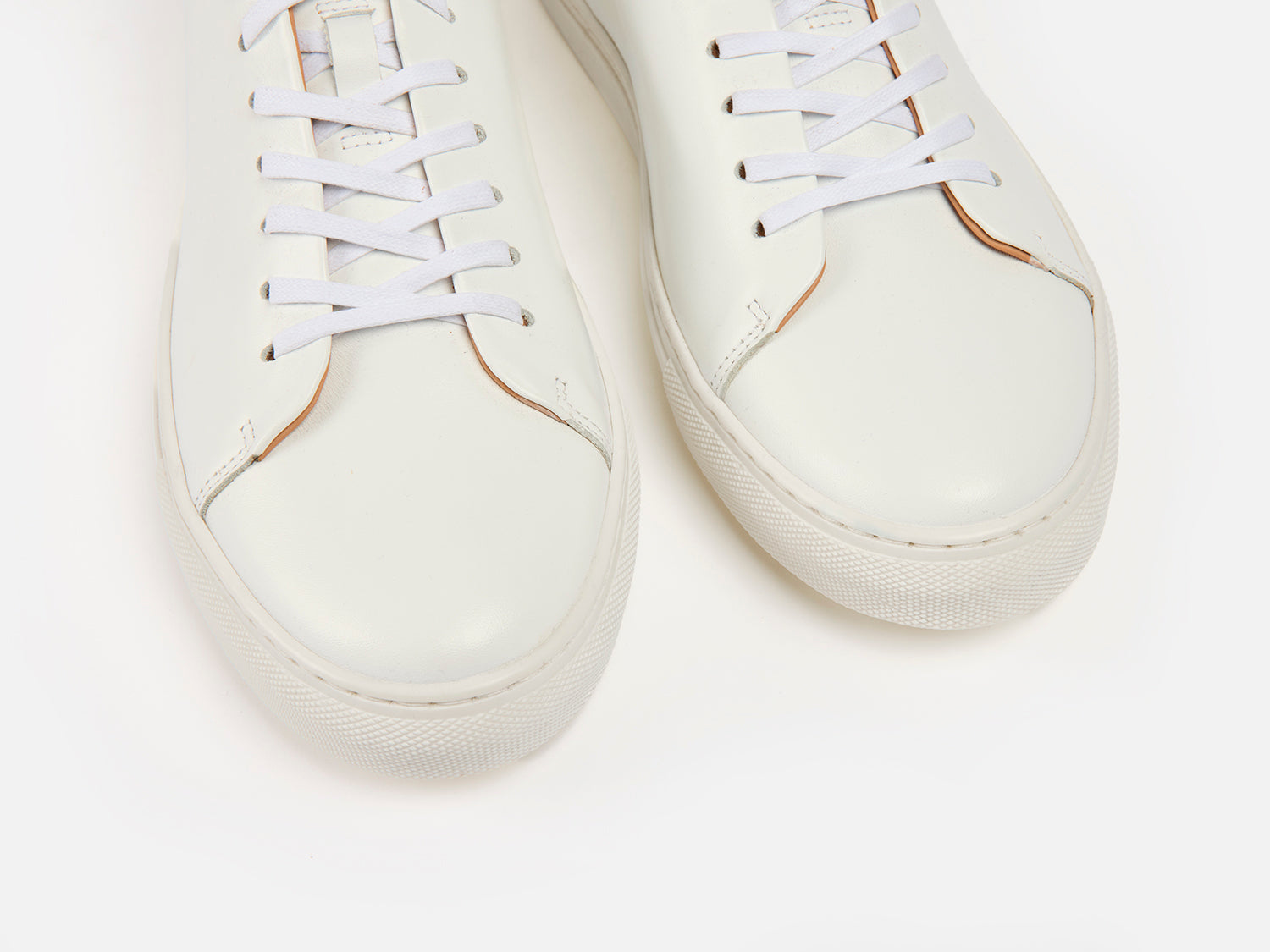 The Mellor II Sneakers - Calfskin Nappa White Leather - GORAL 