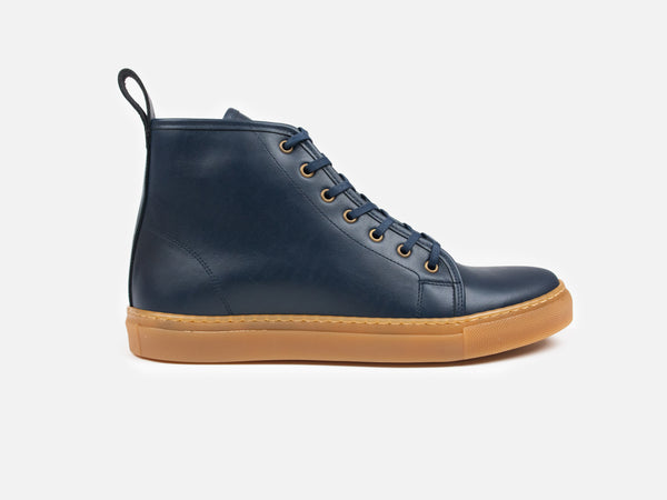 Rose Anvil X GORAL SMUGS High Top Sneaker 2.0 - Calfskin Nappa Navy Leather PRE-ORDER