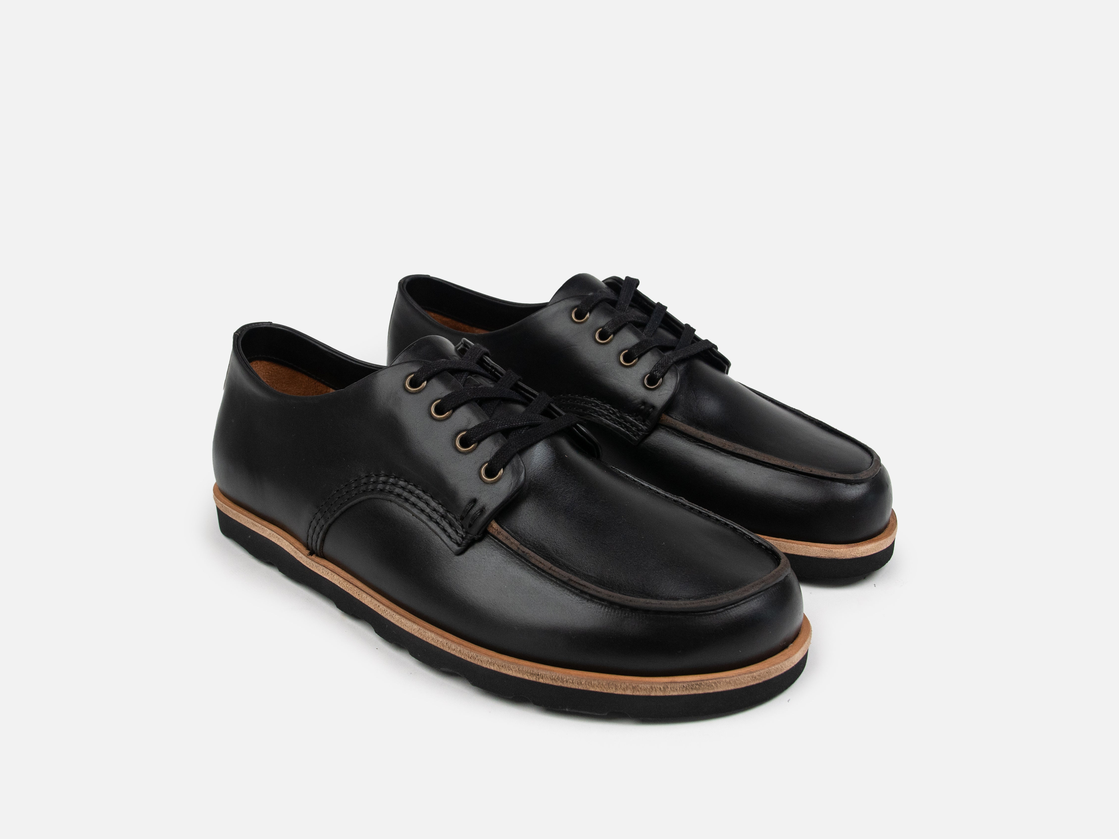 TOTLEY Barefoot Apron Shoe - Black Horween Chromexcel Leather