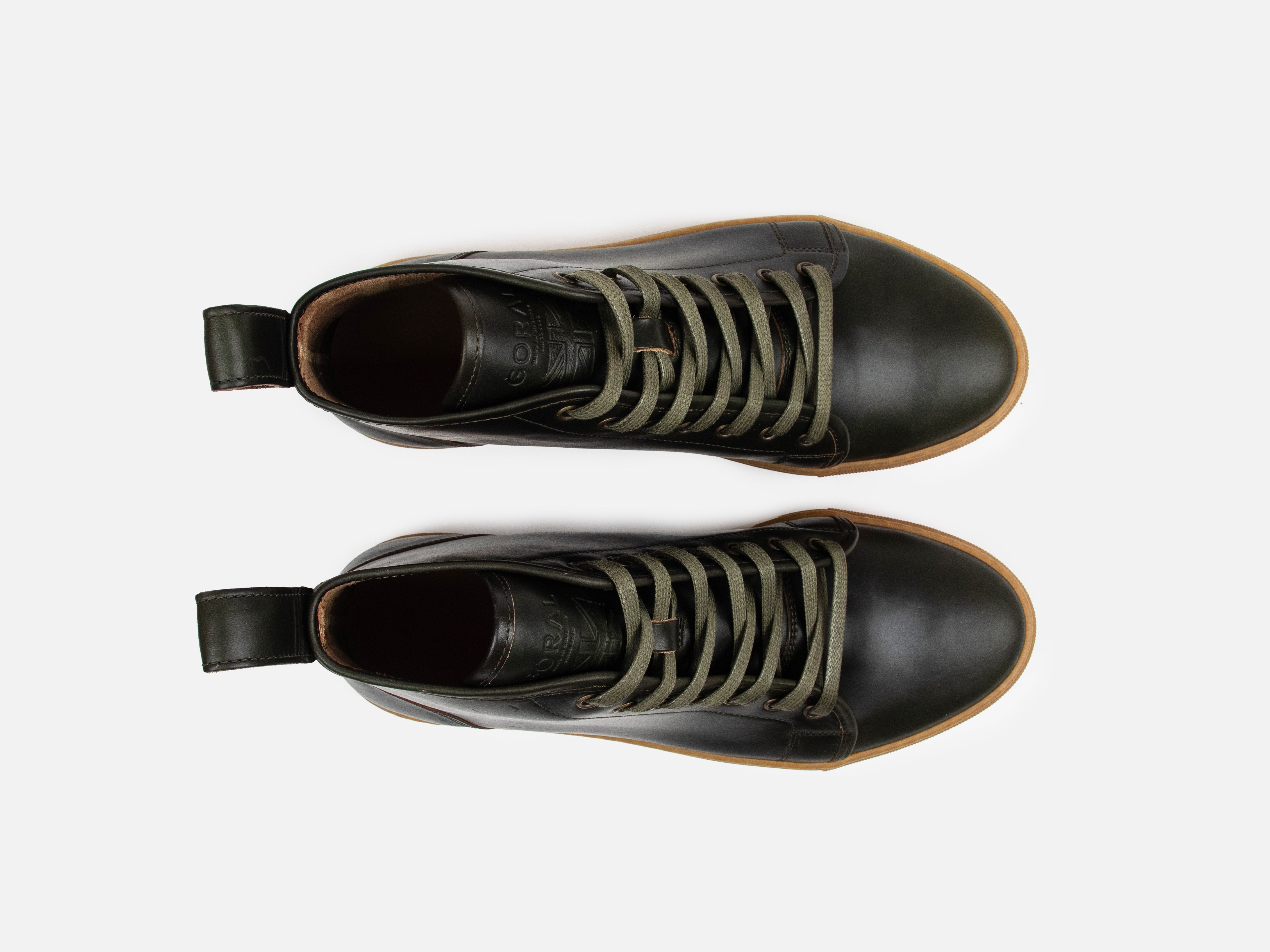 Rose Anvil X GORAL SMUGS High Top Sneaker 2.0 - Horween Forest PRE-ORDER - GORAL 