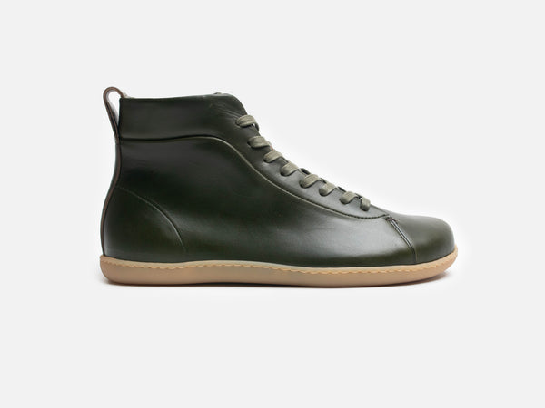 Rose Anvil X GORAL SMUGS Barefoot High Top Horween Forest Green Leather Sneaker PRE-ORDER - GORAL 