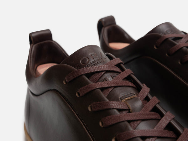 Rose Anvil X GORAL SMUGS Barefoot Low Top Horween Dark Brown Leather Sneaker PRE-ORDER - GORAL 