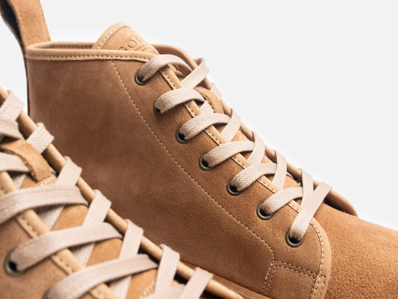 Rose Anvil X GORAL SMUGS High Top Sneaker 2.0 - Tobacco Kudu Reverse
