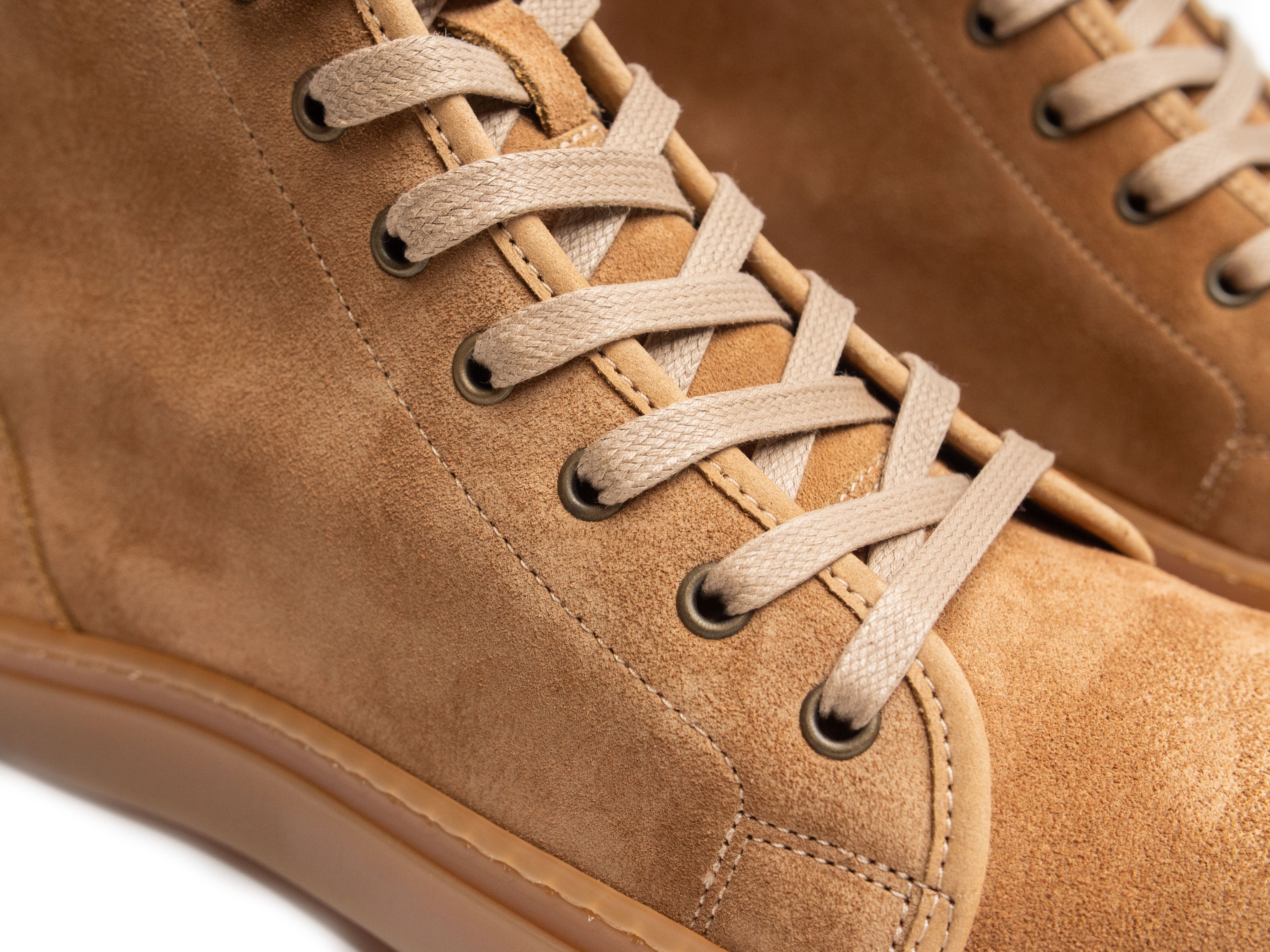 Rose Anvil X GORAL SMUGS High Top Sneaker 2.0 - Tobacco Kudu Reverse