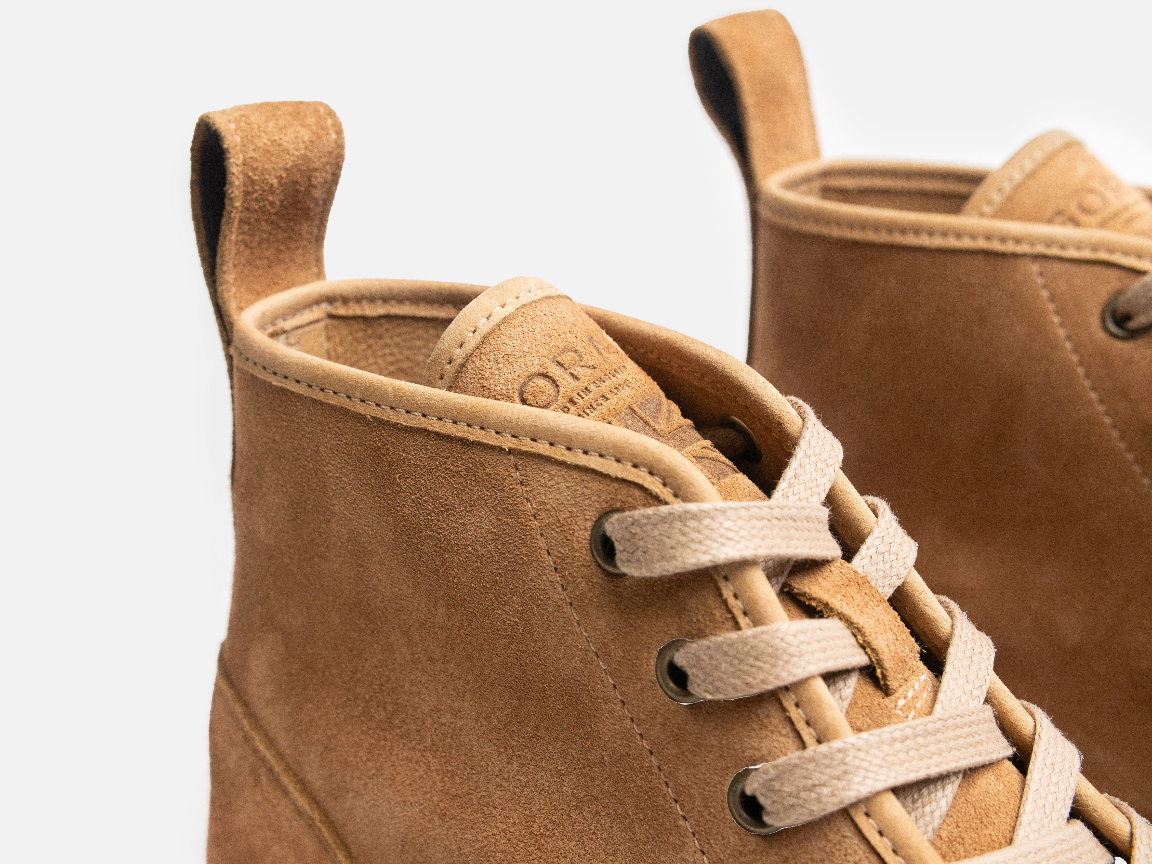 Rose Anvil X GORAL SMUGS High Top Sneaker 2.0 - Tobacco Kudu Reverse