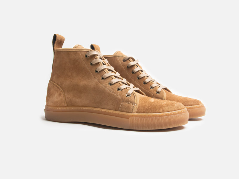 Rose Anvil X GORAL SMUGS High Top Sneaker 2.0 - Tobacco Kudu Reverse