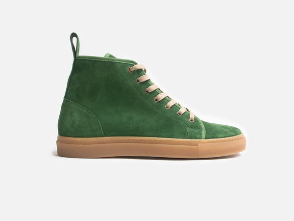 Rose Anvil X GORAL SMUGS High Top Sneaker 2.0 - Forest Green Kudu Reverse